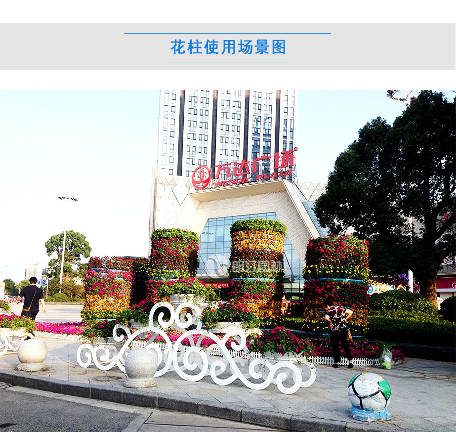 萬達(dá)廣場花柱景觀綠化